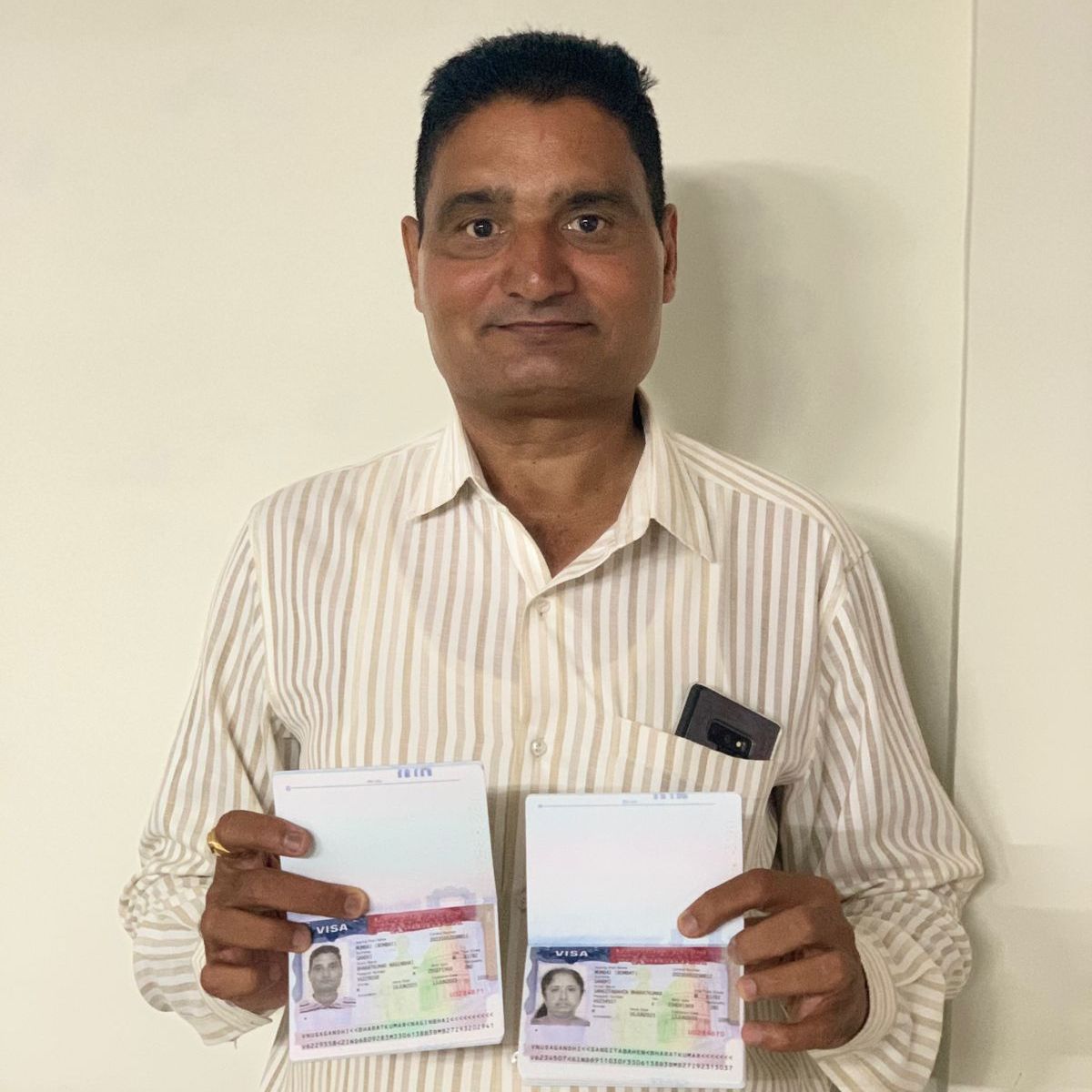 USA Visitor Visa - Mr. Nathubhai Maganlal Patel - USA Visa Consultant in Surat