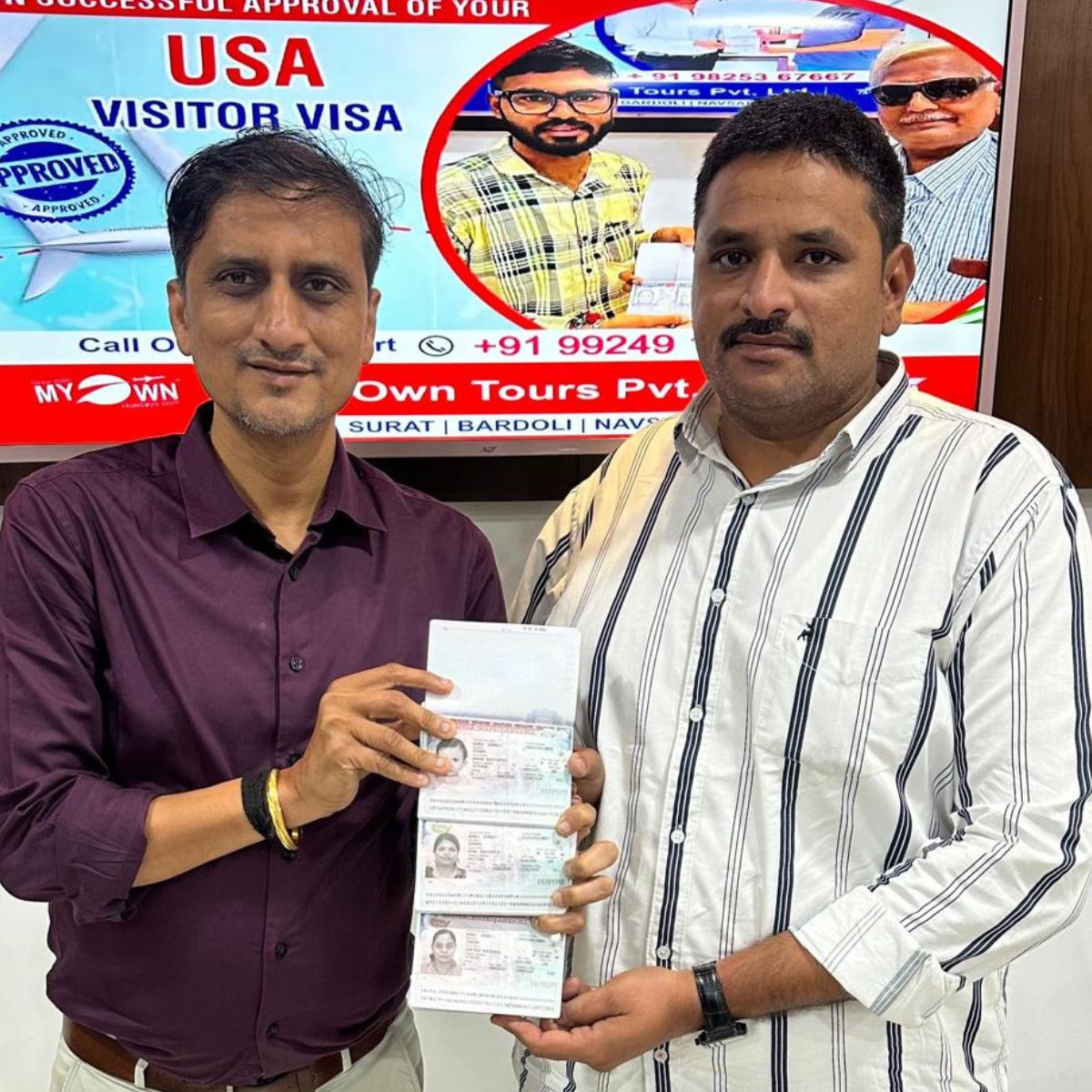 USA Visitor Visa - Mr.Deepak Ramlal Talwar & Family - USA Consultant in Surat